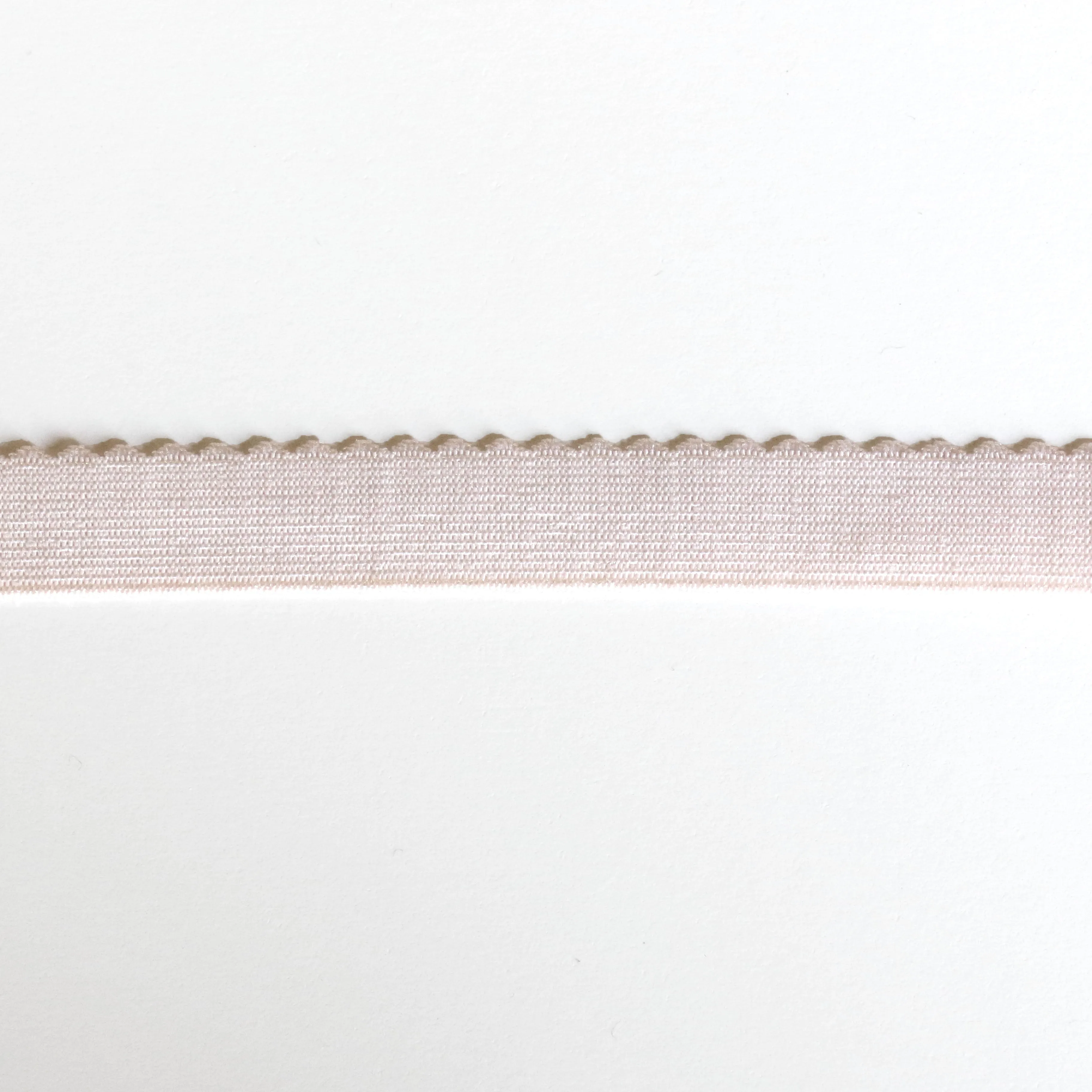 Scalloped Elastic (16mm) - Nude