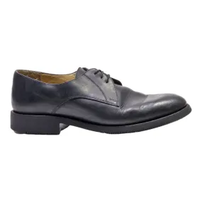 SCOTT Derby Shoes Black Leather Mens UK 9.5