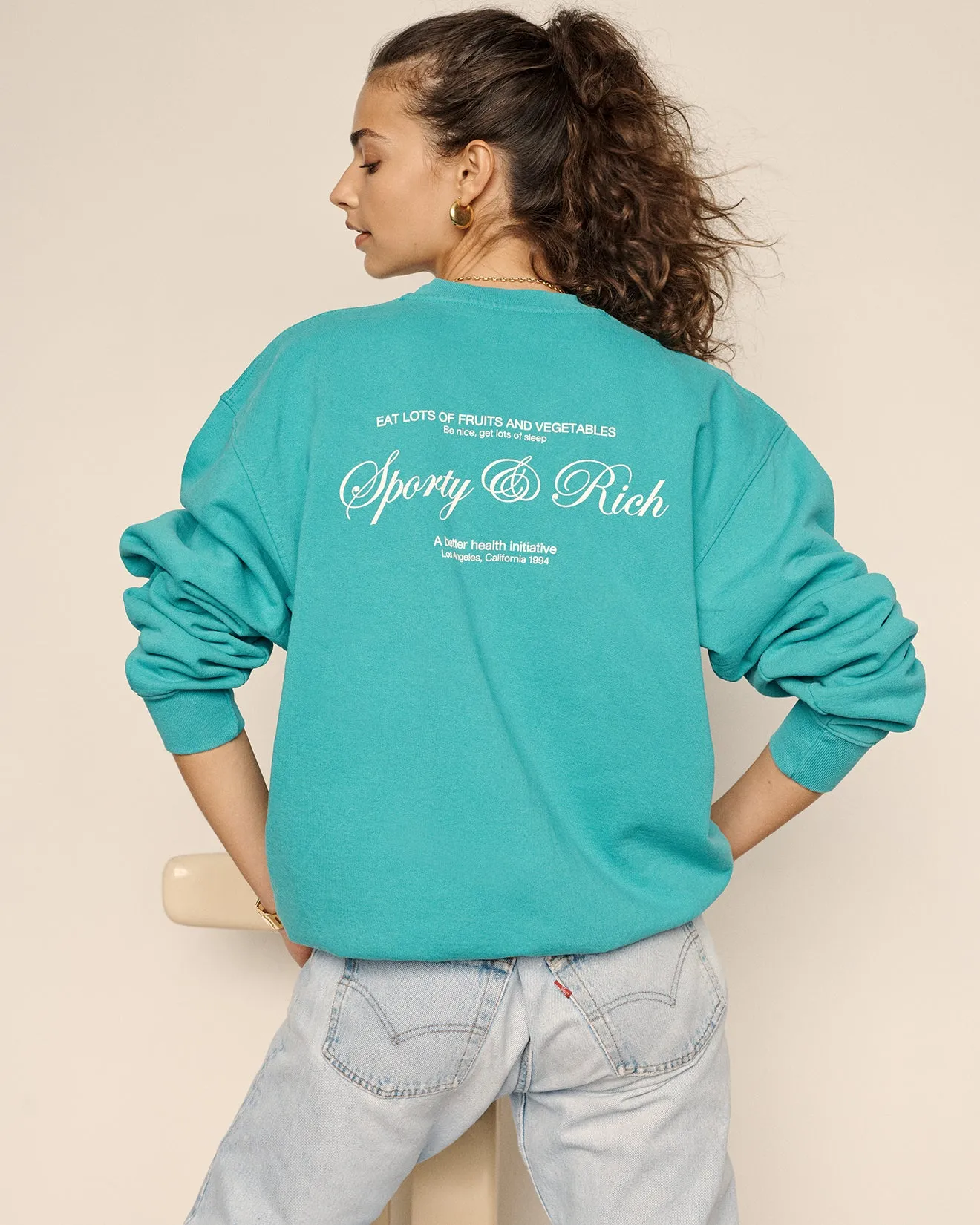 Script Logo Crewneck - Dolphin