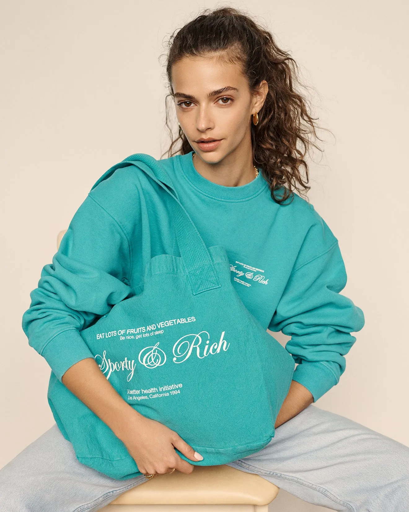 Script Logo Crewneck - Dolphin