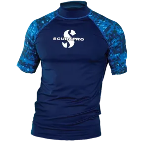 ScubaPro Aegean Rash Guard Mens, Short Sleeve (UPF50)