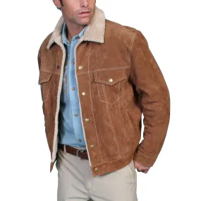 Scully Men's Café Brown Boar Suede Jean Jacket 113-125