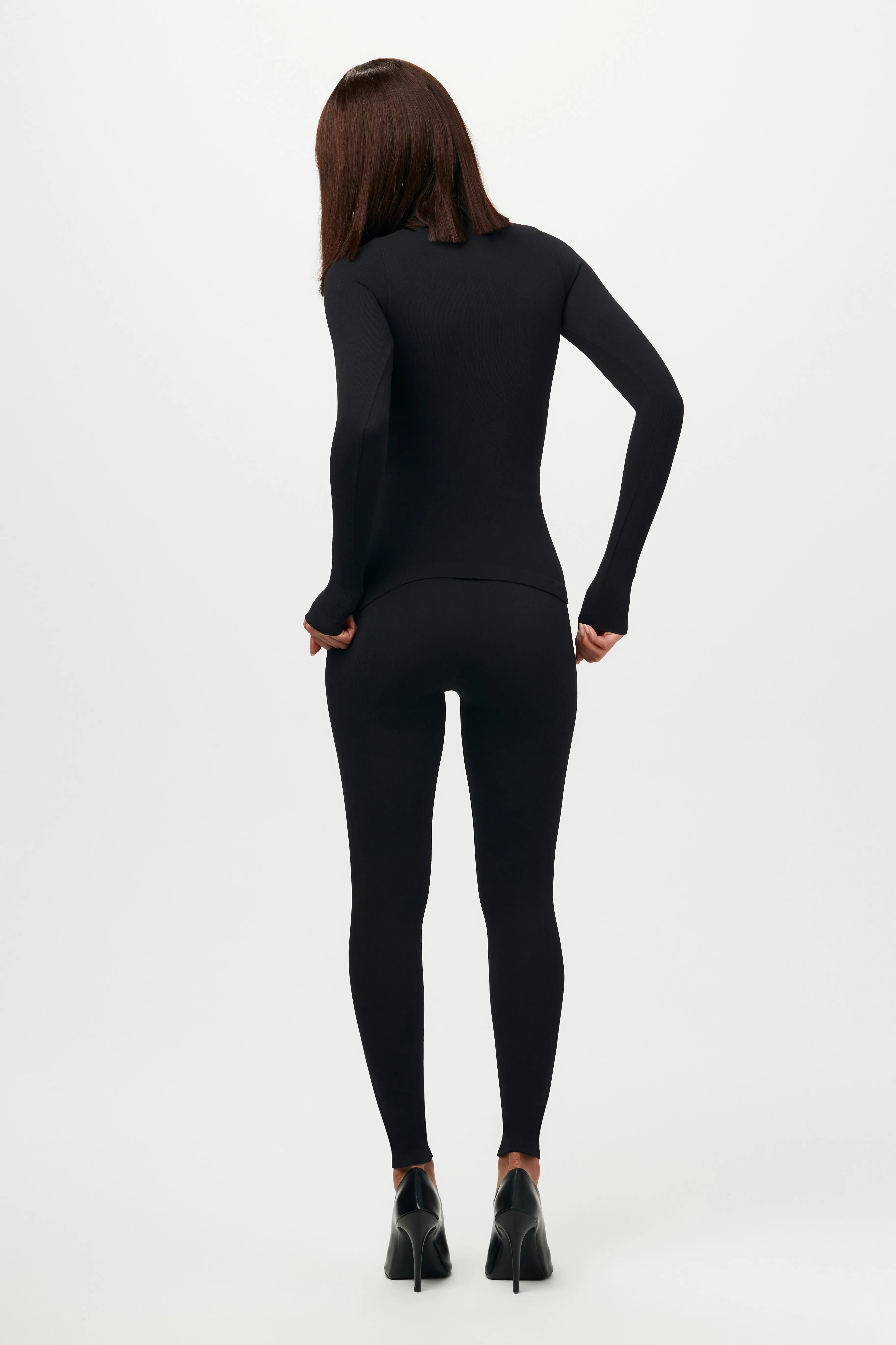 Sculpt Seamless Crewneck Ribbed Top