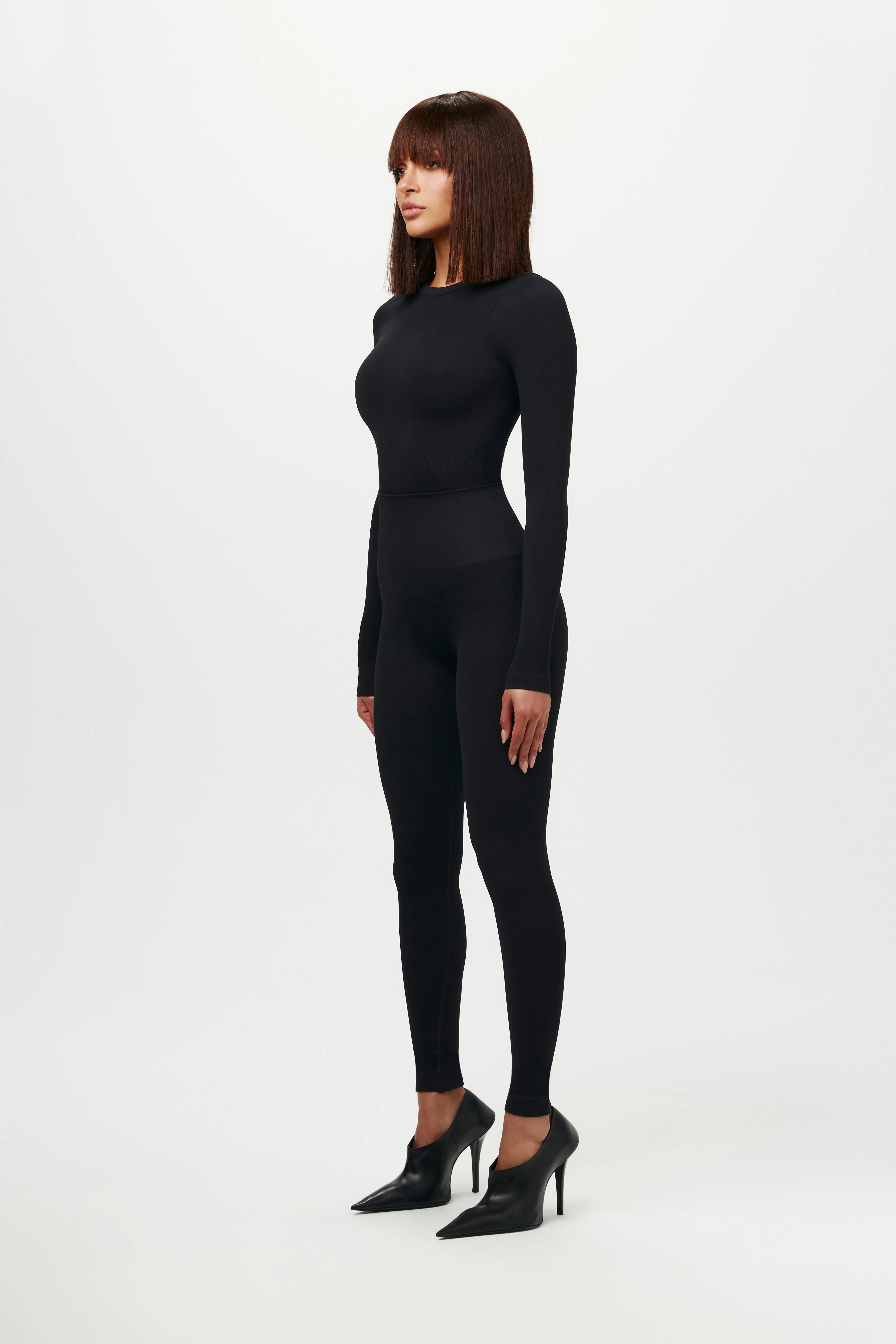 Sculpt Seamless Crewneck Ribbed Top