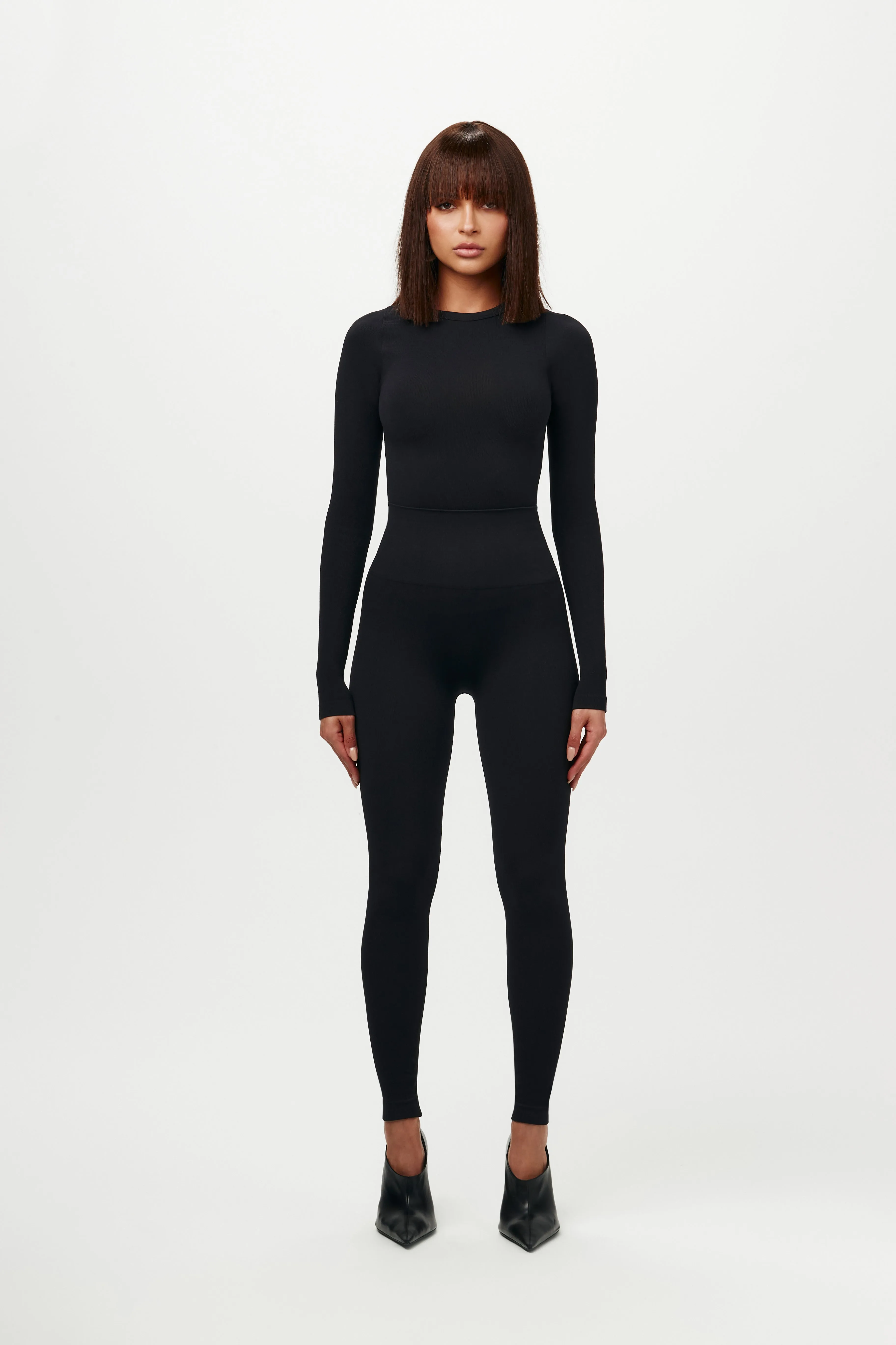 Sculpt Seamless Crewneck Ribbed Top