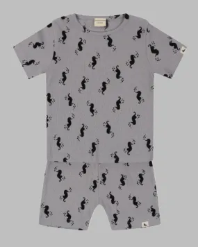 Seahorse Rib T-Shirt & Short Set