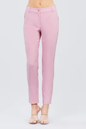 Seam Side Pocket Classic Long Pants
