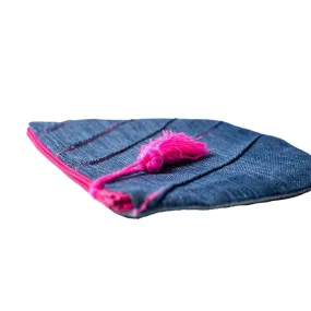 Seamed Denim Pouch World Peaces