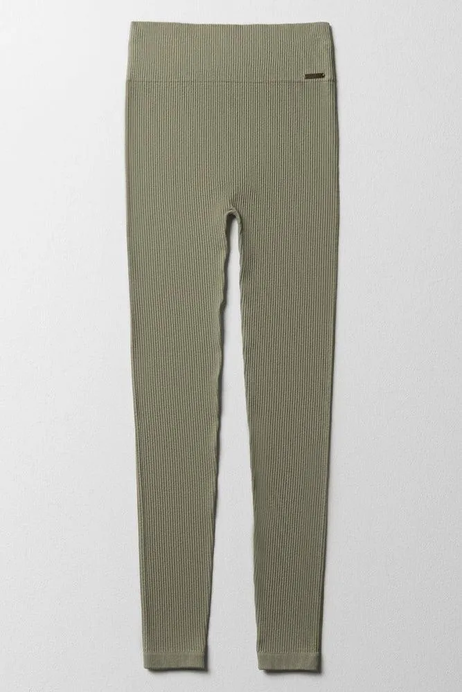 Seamless Leggings Olive Green