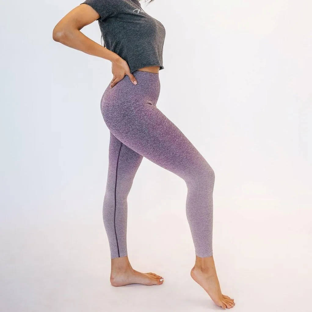 Seamless Strength Leggings - Eggplant Ombre