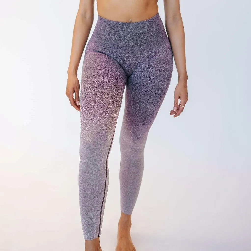 Seamless Strength Leggings - Eggplant Ombre