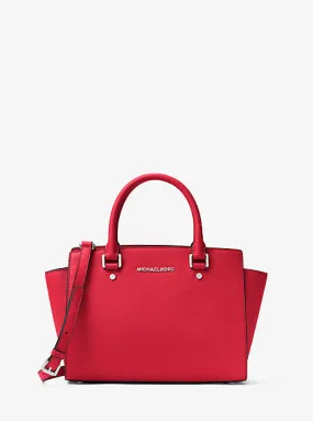 Selma Medium Saffiano Leather Satchel