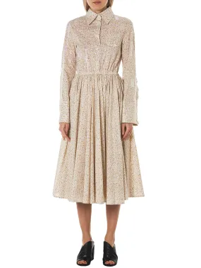 Sequined Microfloral Dress (MSS18D01-ORG-FLOWER)