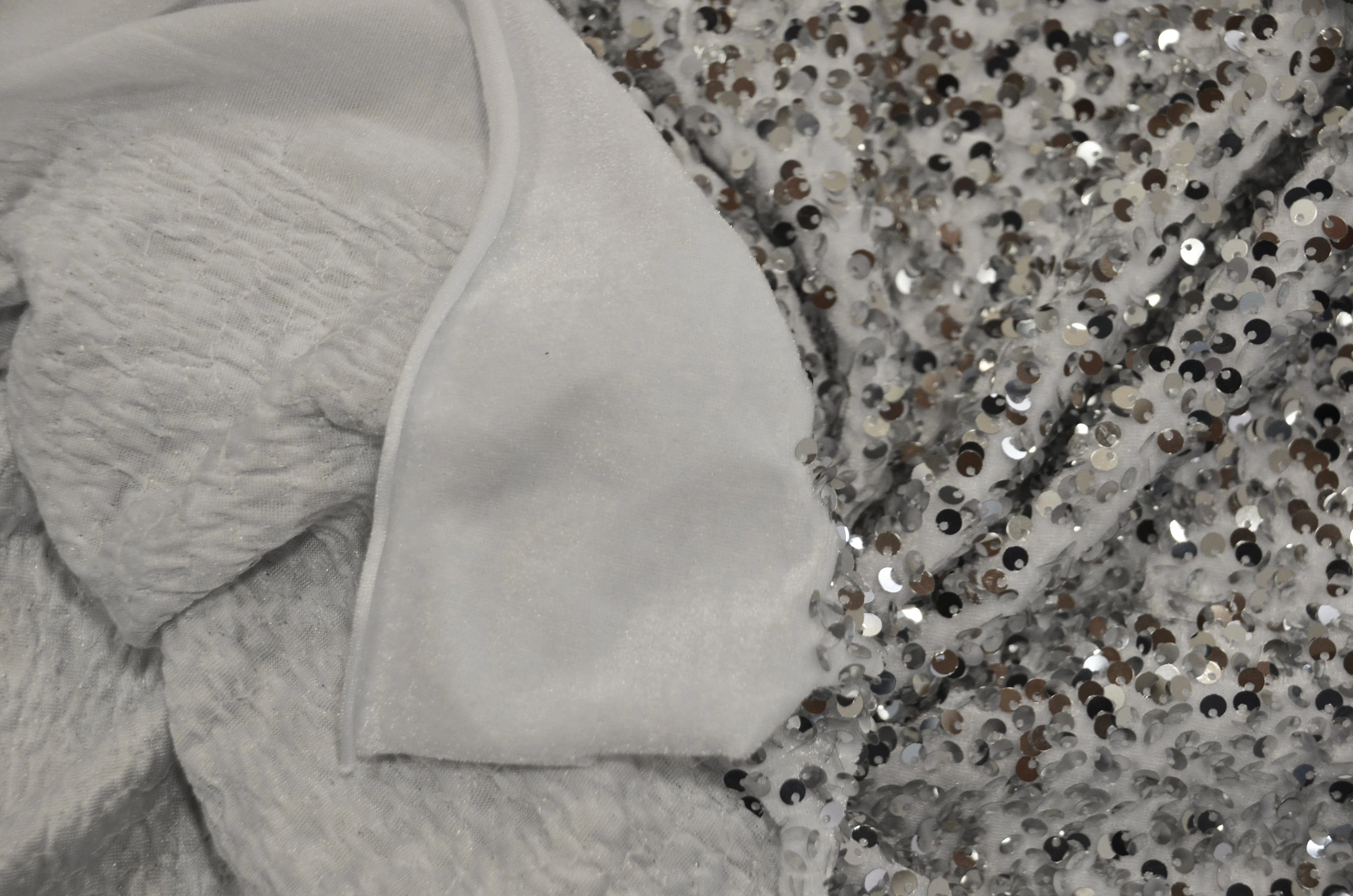 Sequins Stretch Velvet | Sequins on Plush Spandex Velvet | 60" Wide | Multiple Colors |
