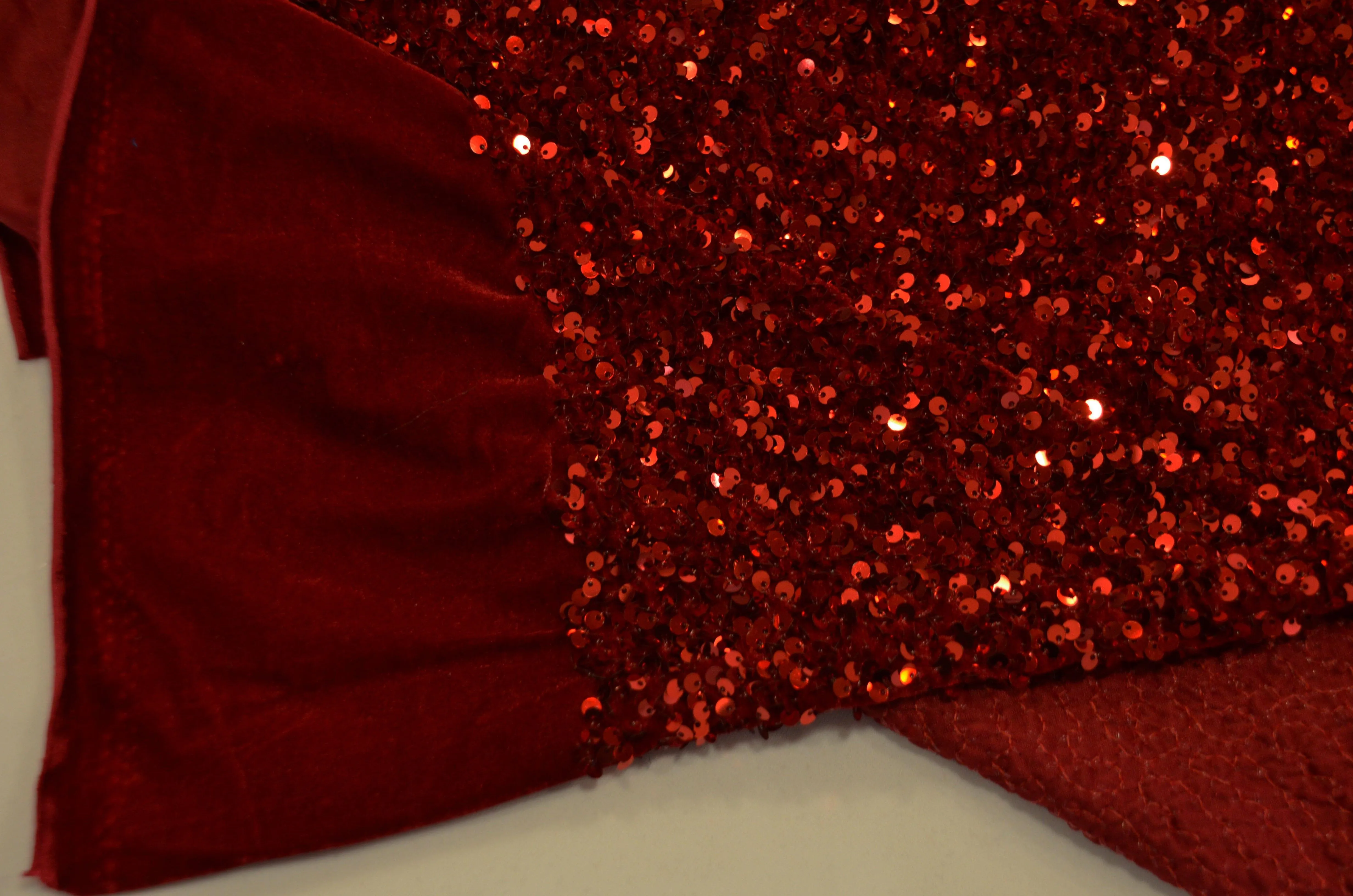 Sequins Stretch Velvet | Sequins on Plush Spandex Velvet | 60" Wide | Multiple Colors |