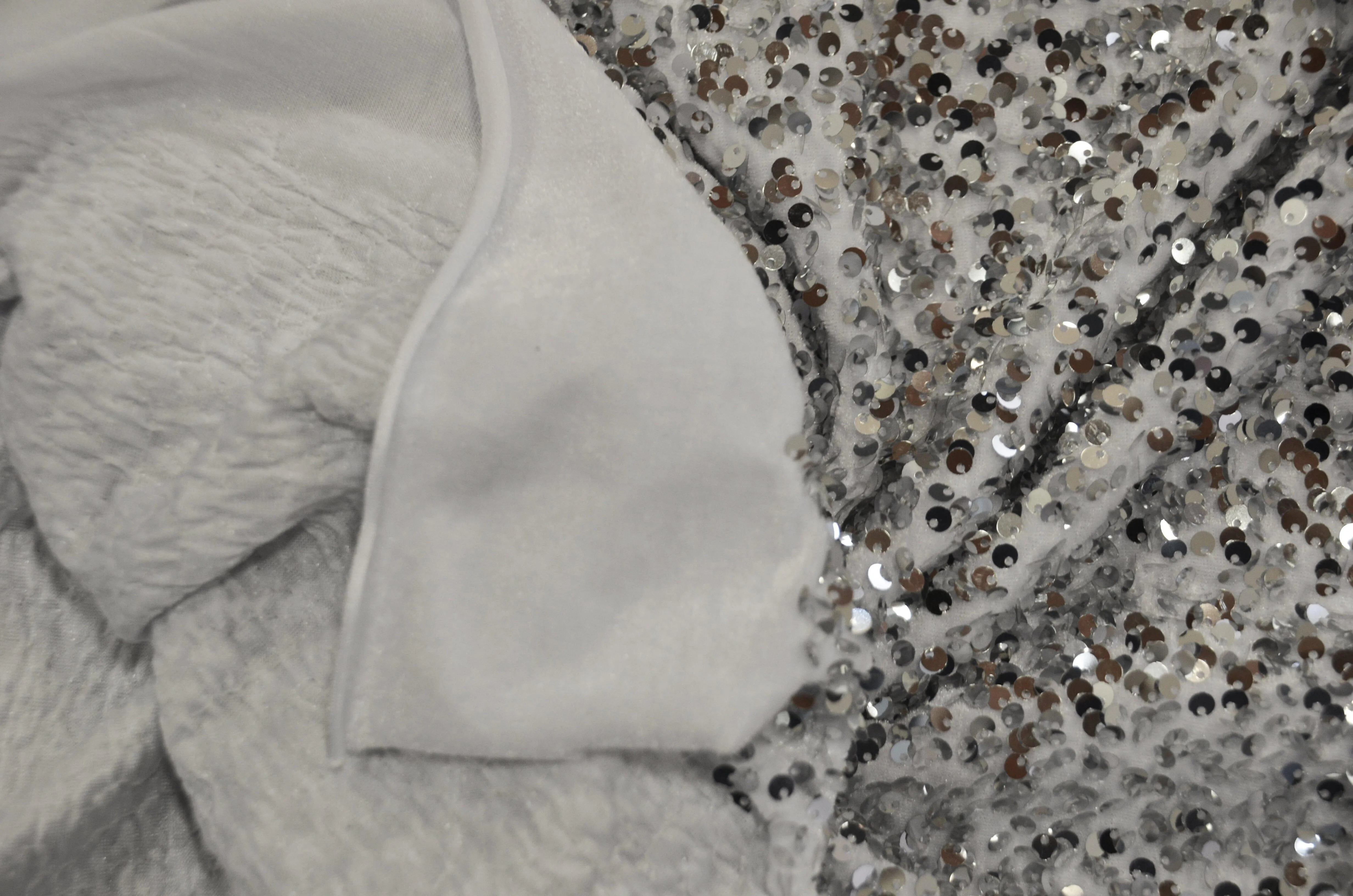 Sequins Stretch Velvet | Sequins on Plush Spandex Velvet | 60" Wide | Multiple Colors |