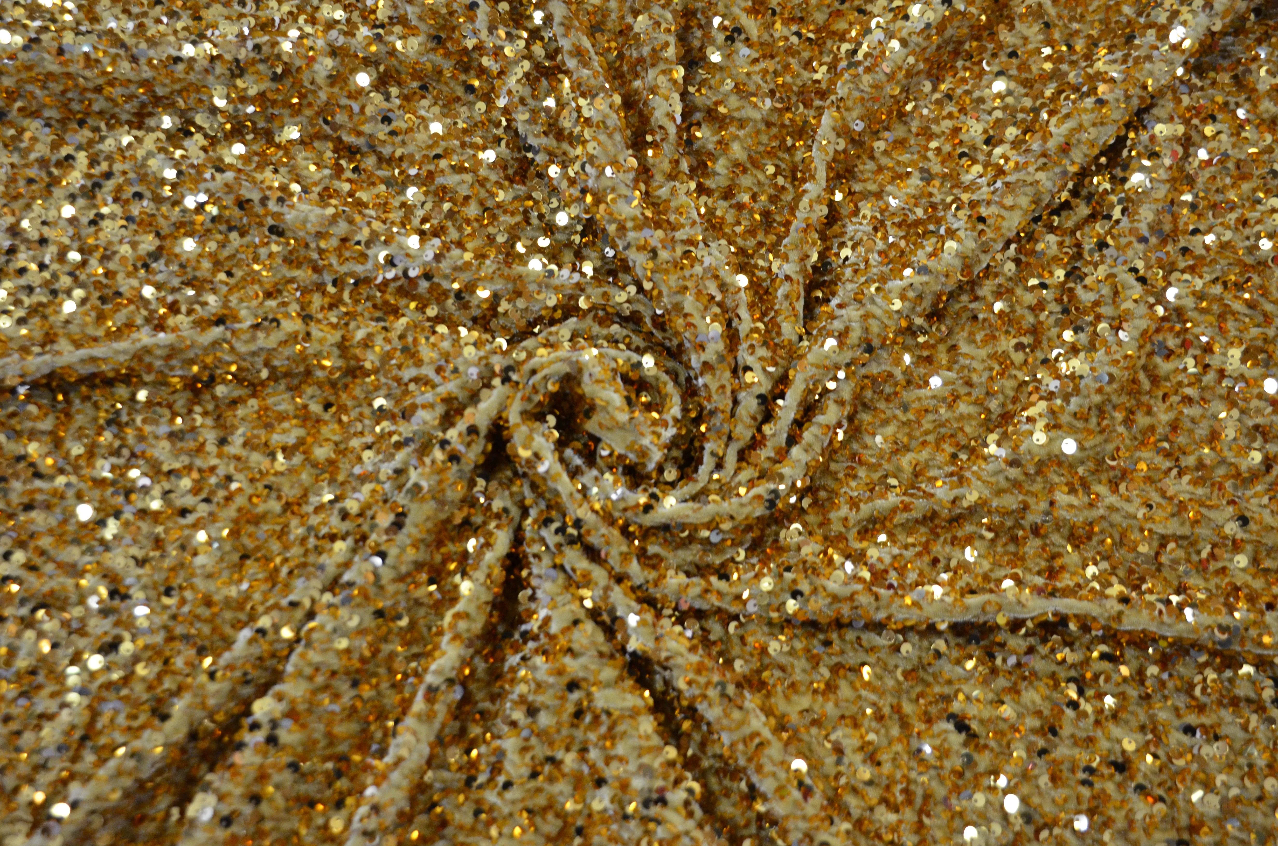 Sequins Stretch Velvet | Sequins on Plush Spandex Velvet | 60" Wide | Multiple Colors |