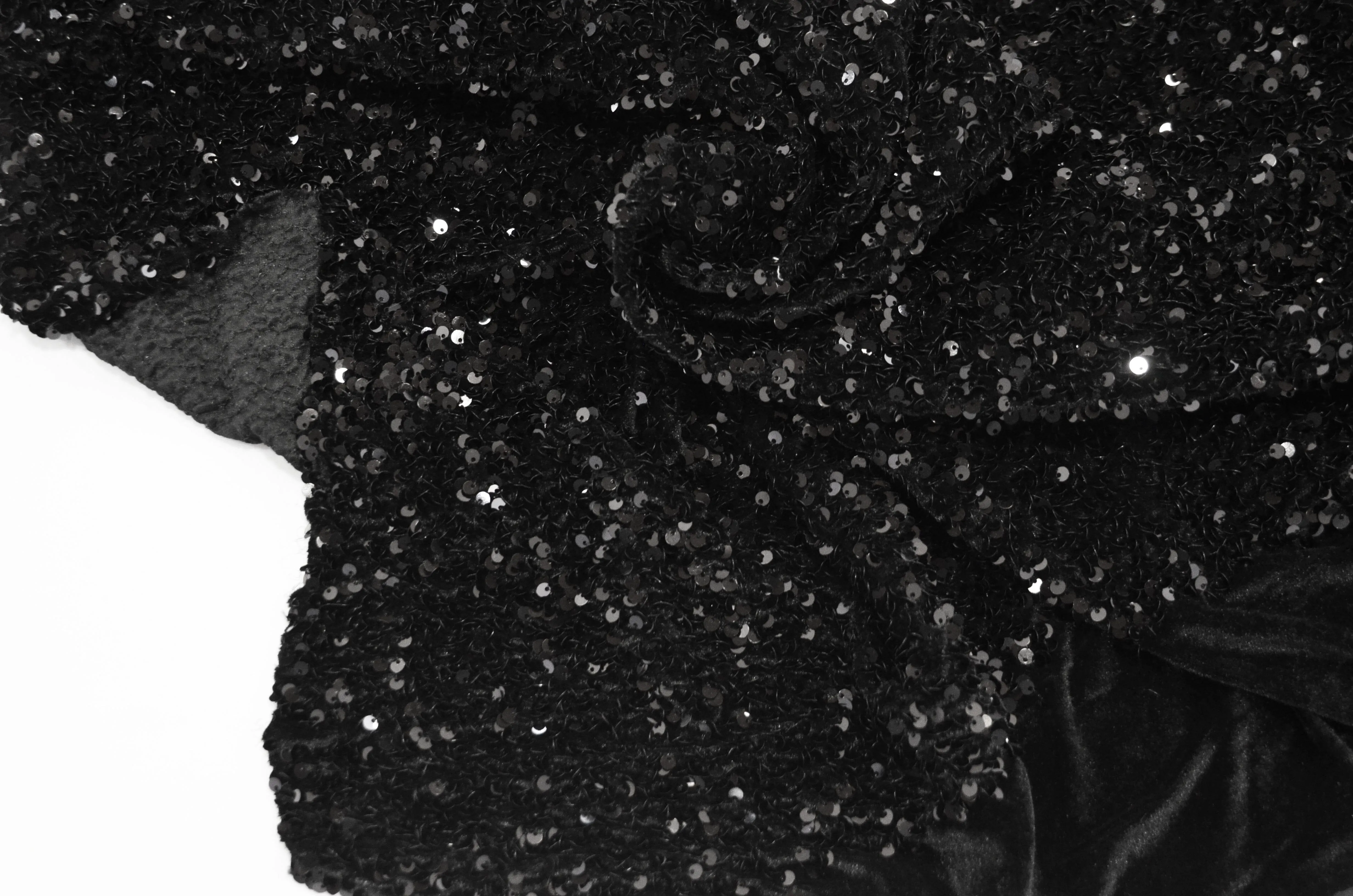 Sequins Stretch Velvet | Sequins on Plush Spandex Velvet | 60" Wide | Multiple Colors |