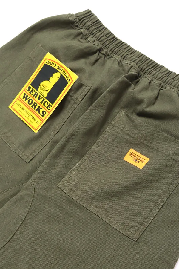 Service Works Chef Shorts - Olive