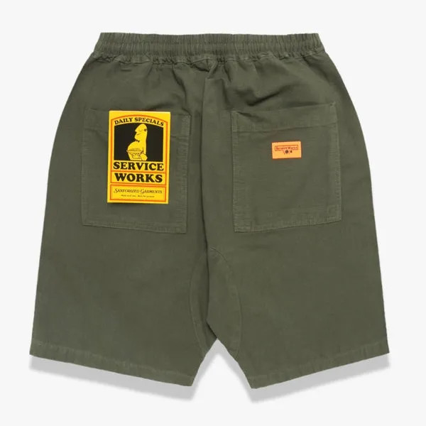 Service Works Chef Shorts - Olive