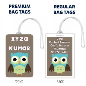 Set of 5 - Turquoise Design Bag Tags