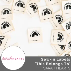 Sew-in Labels: 'This Belongs To' Cotton