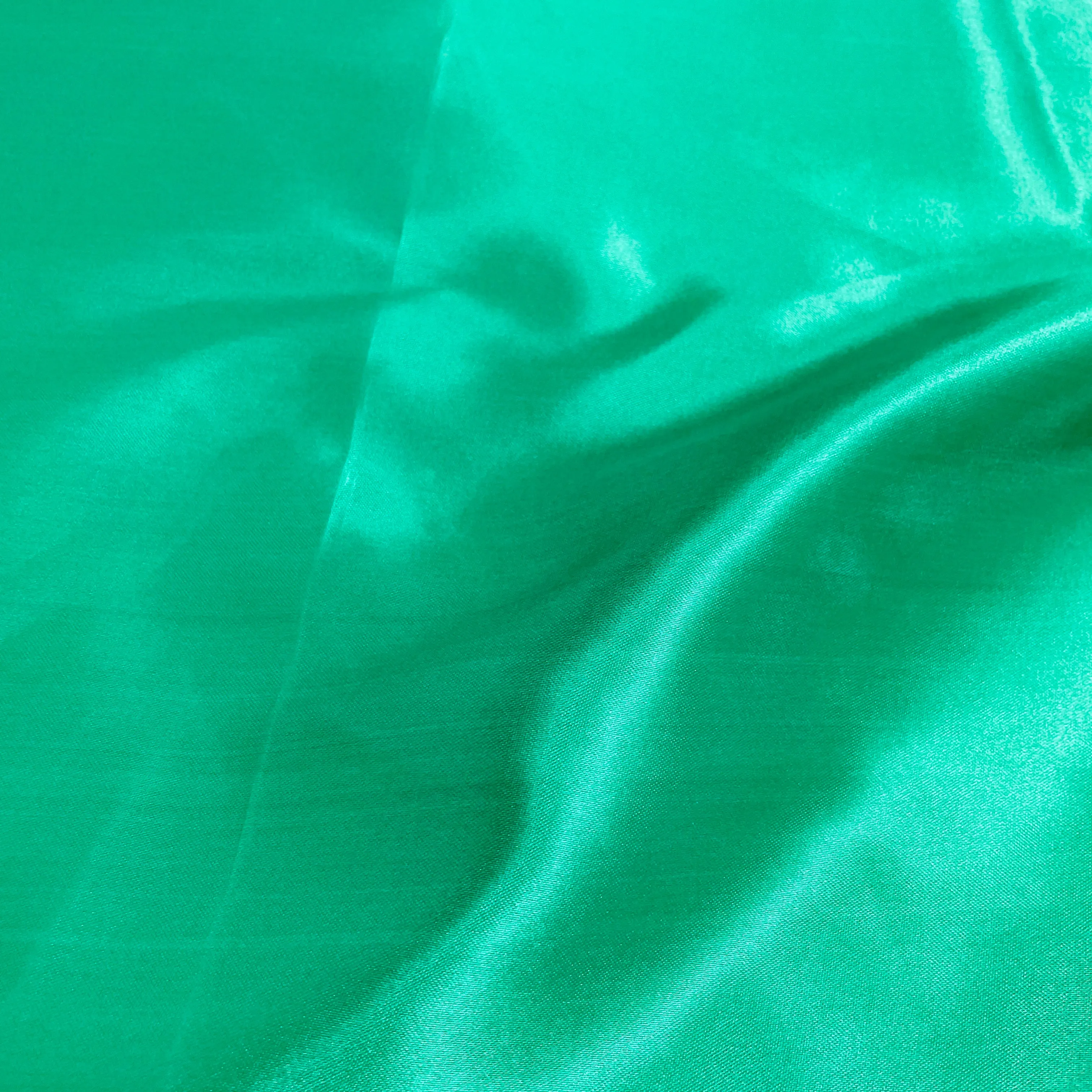 Shamrock Green Solid Satin Fabric
