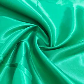 Shamrock Green Solid Satin Fabric