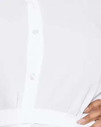 Sharon Belted Tunic Blouse | Optic White