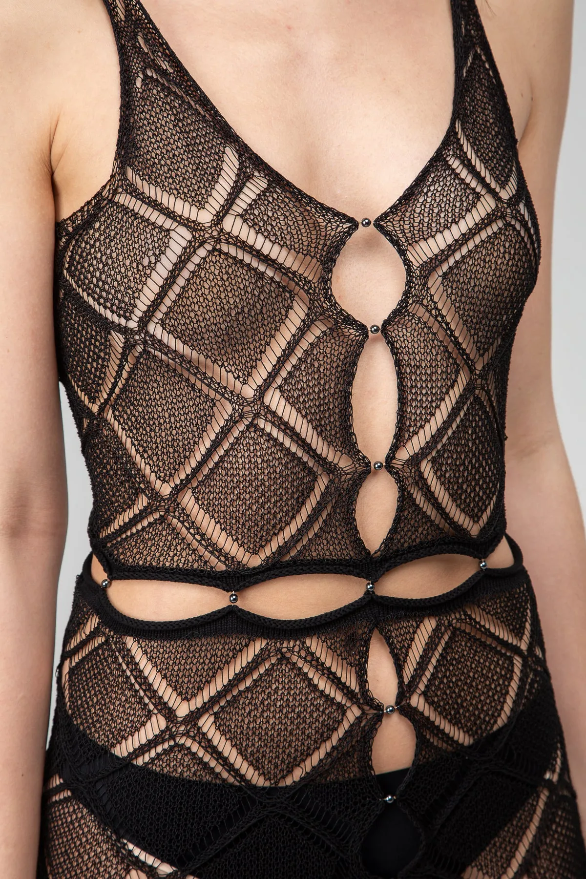 Sheer Cutout Minidress