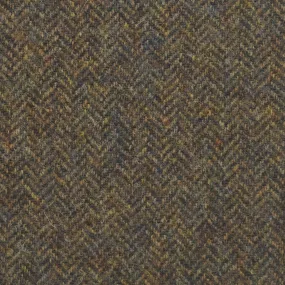 Shetland Forest Green Herringbone Tweed
