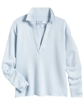 Shirting Blue Popover Henley Top