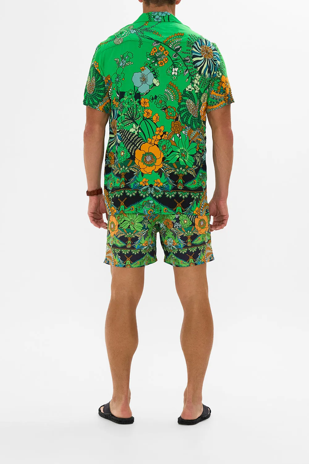 SHORT SLEEVE CAMP COLLARED SHIRT GOOD VIBES GENERATION