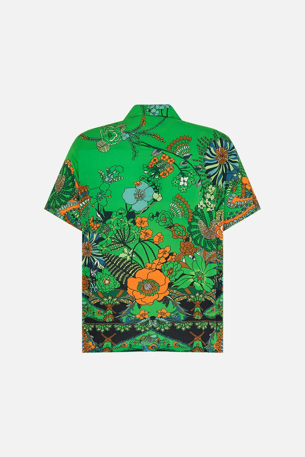 SHORT SLEEVE CAMP COLLARED SHIRT GOOD VIBES GENERATION