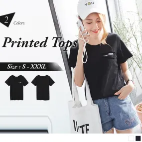 SHORT SLEEVE- PRINTED TOPS