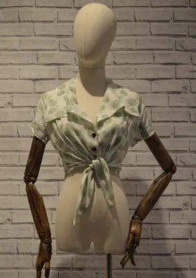 Short sleeved tie shirt MINT