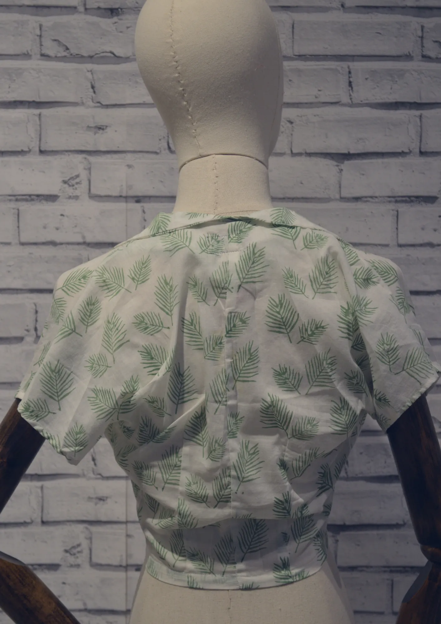 Short sleeved tie shirt MINT