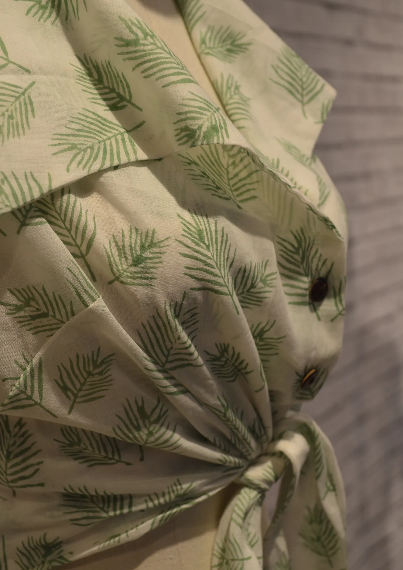 Short sleeved tie shirt MINT