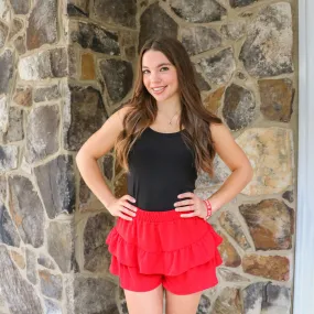 Show Stopper Red Shorts