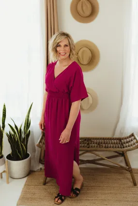 Side Slit Woven Maxi