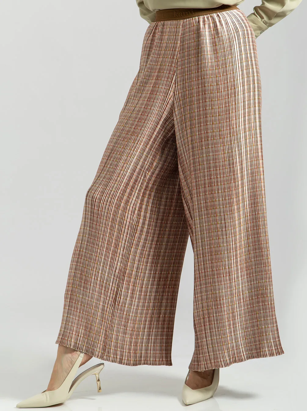 SIENNA PANTS GLOSSY LIGHT PIEGON
