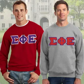 Sigma Phi Epsilon 9oz. Crewneck Sweatshirt, 2-Pack Bundle Deal - G120 - TWILL