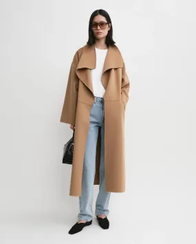 SIGNATURE WOOL CASHMERE COAT / CAMEL