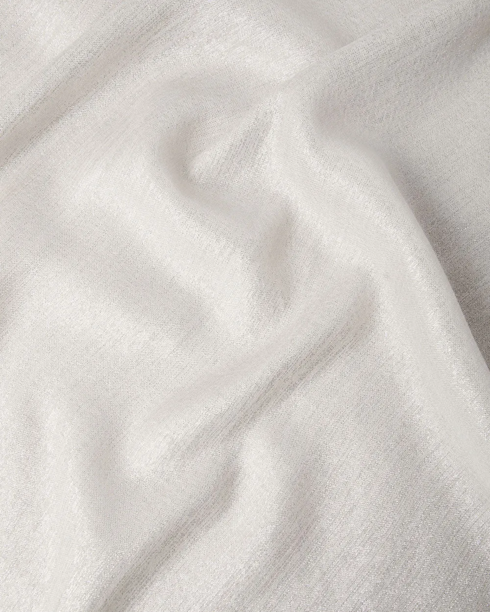 Silk Cashmere Lurex Scarf in White