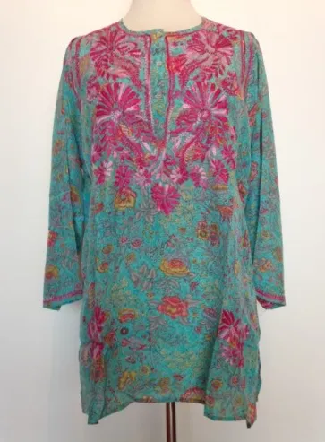 Silk Tunic in Blue