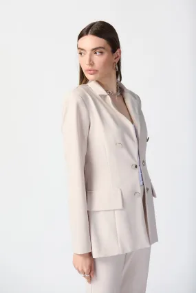 Silky Knit Fitted Blazer