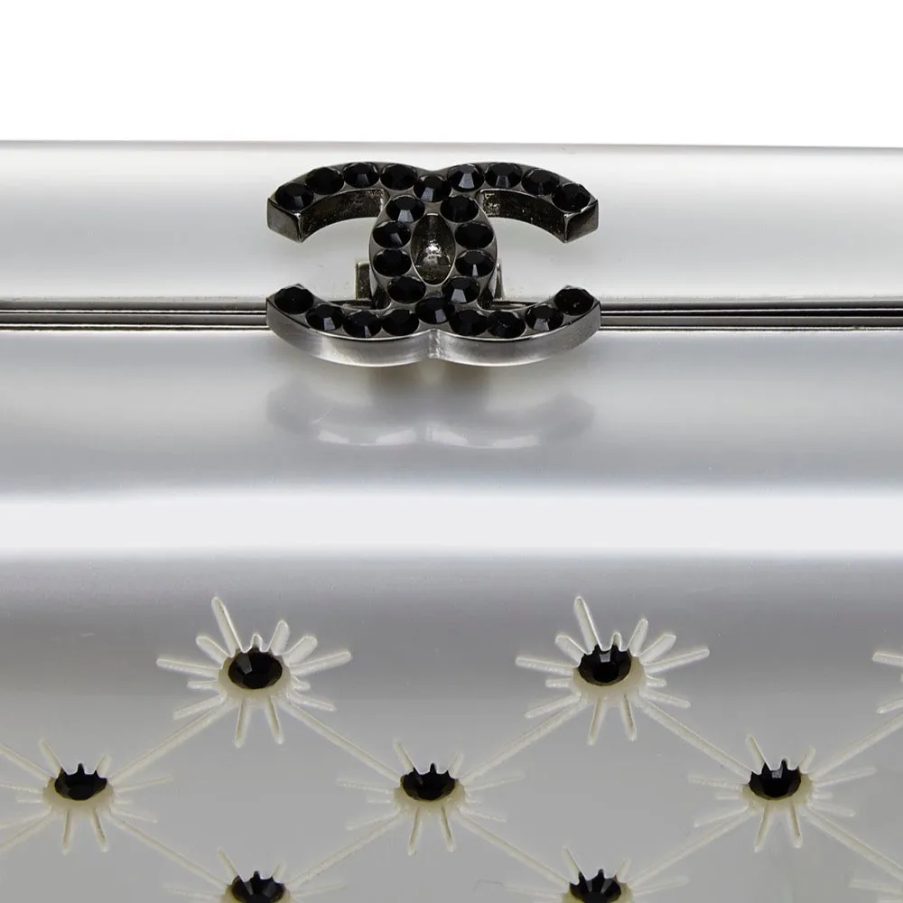 Silver Crystal-Encrusted Minaudiere