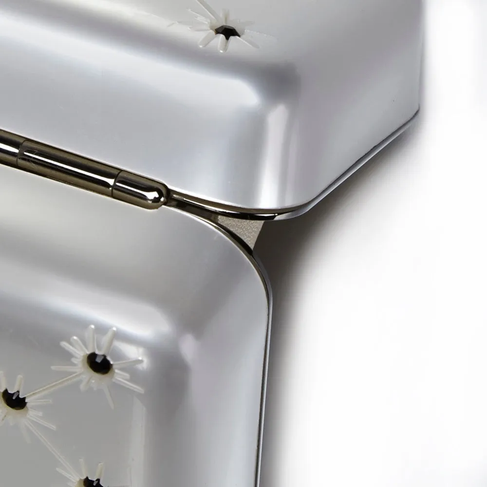 Silver Crystal-Encrusted Minaudiere