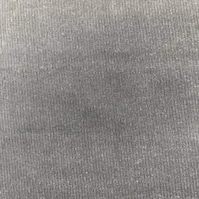Silver Holographic Shimmer Glitter Spandex Fabric