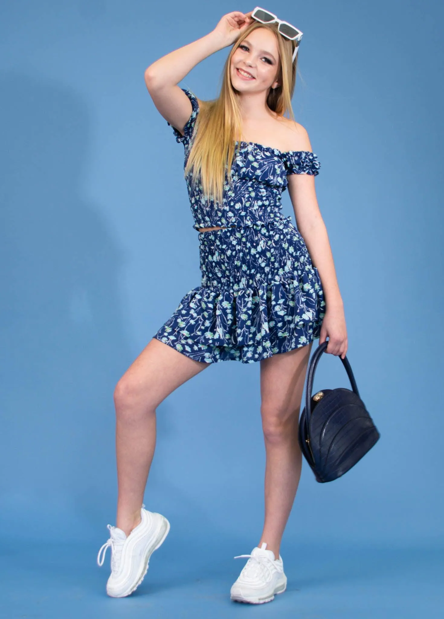 SIMONE 2 Tier Smocked Skirt